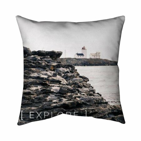 BEGIN HOME DECOR 26 x 26 in. Explore-Double Sided Print Indoor Pillow 5541-2626-QU47